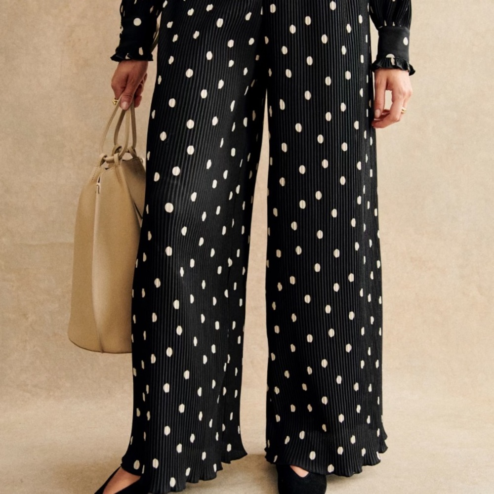 Sézane polka dot trousers size 2